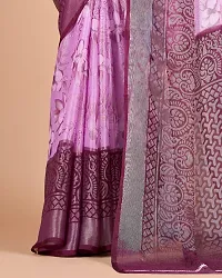 Fancy Brasso Saree With Blouse Piece For Women-thumb3