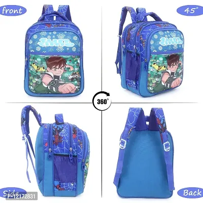 Blue Printed School Bag