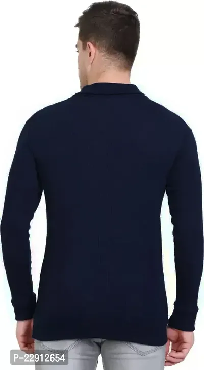 Classic Wool Blend Solid High Neck Sweaters-thumb3