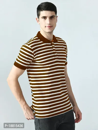 Collar strip t-shirt for men