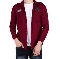 Strikey Maroon DP Patch Shirt-thumb1