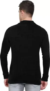 Classic Wool Blend Solid High Neck Sweaters-thumb2