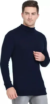 Strikey Navy SweatShirt HighNeck-thumb2