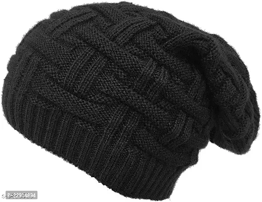 Strikey Black Beenie-thumb0