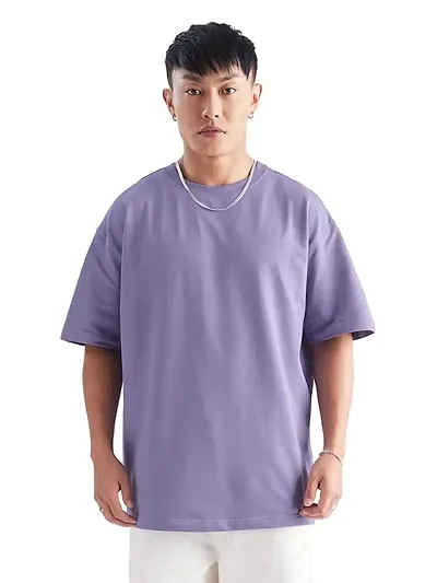 Comfortable Oversized Fit Round Neck T-Shirt For Men