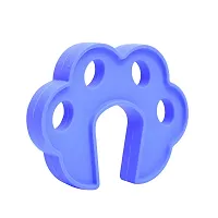 Fit All Sleek Design Strong Silicone Door Stopper, Blue- Pack of 2-thumb2