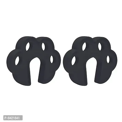Fit All Sleek Design Strong Silicone Door Stopper- Black- Pack of 2-thumb5