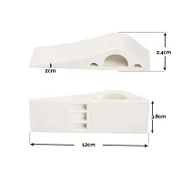 Fit-All; Anti-Slip Multi-Surface TPR Door Stopper White- Pack of 8-thumb3