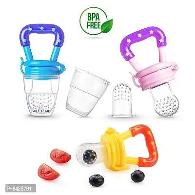 High Quality  Bpa Free  Silicone Food Fruit Nibbler  Soft Pacifier Feeder For Baby  Assorted Colors-thumb3