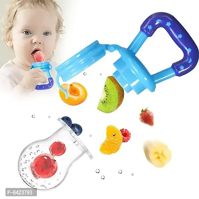 High Quality  Bpa Free  Veggie Feed Nibbler  Silicone Food Fruit Nibbler  Soft Pacifier Feeder For Baby  Blue-thumb4
