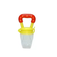 High Quality  Bpa Free  Veggie Feed Nibbler  Fruit Nibbler Silicone Food  Soft Pacifier Feeder For Baby  S Size For 4 6 Months Babies   Yellow-thumb1