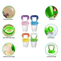 High Quality  Bpa Free  Veggie Feed Nibbler  Fruit Nibbler Silicone Food  Soft Pacifier Feeder For Baby  S Size For 4 6 Months Babies   Blue-thumb3
