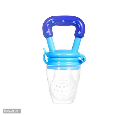 High Quality  Bpa Free  Veggie Feed Nibbler  Fruit Nibbler Silicone Food Blue  Soft Pacifier Feeder For Baby  M Size For 6 9 Months Babies   Blue-thumb2