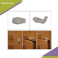 Reliable Auto Mechanism Drawer Finger Pinch Door Guard  Grey-thumb1