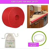 Unique High Density- Prevents From Head Injury Multi-Functional 2 Meter Edge Guard - Red-thumb1