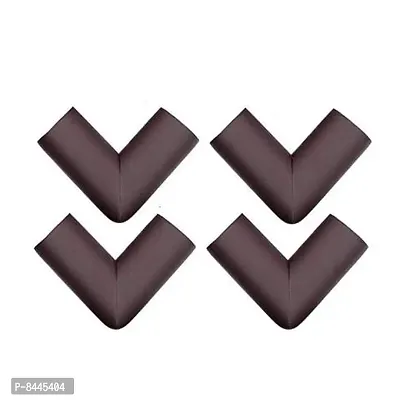 4 Corner Guards  Cushions, U-Shaped, Large Size - Extra Thick, Brown