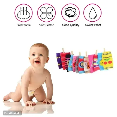 Cute Design, Crawling Baby, Stretchable Elastic Cotton Soft Breathable Comfortable, Toddler, Infant Anti Slip Elbow And Knee Pads Guards  (Assorted Design)-thumb3