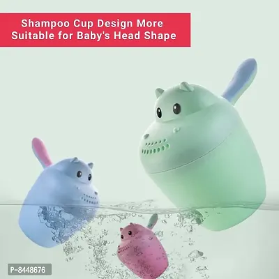 Hair Washing Mug Baby Shampoo Cup Baby Shower Baby Bath Tumbler Rainer Blue-thumb4