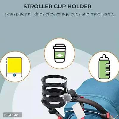 Stroller Cup Holder, Carrying Milk Bottle, Stroller And Pram Accessories For Baby, Pink-Pack of 1-thumb5
