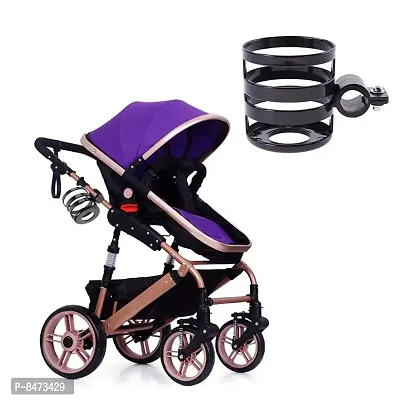 Stroller Cup Holder, Carrying Milk Bottle, Stroller And Pram For Baby, Black-Pack of 1-thumb2