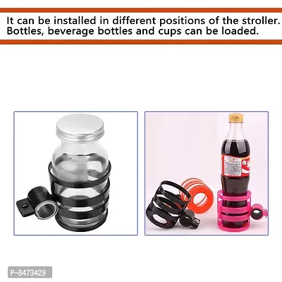 Stroller Cup Holder, Carrying Milk Bottle, Stroller And Pram For Baby, Black-Pack of 1-thumb4