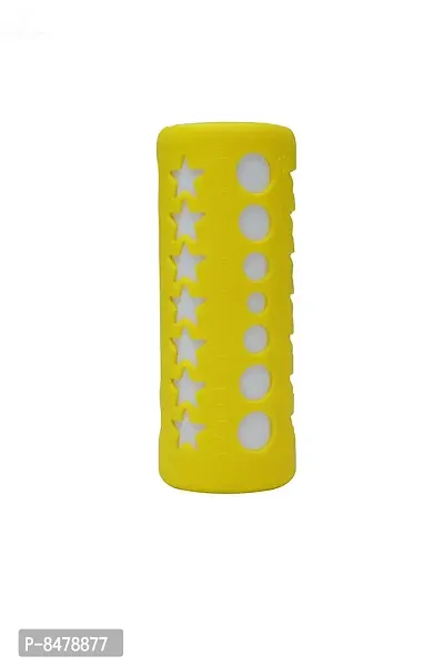 Silicone Baby Feeding Bottle Cover, Sleeve, Holder, Insulated Protection, All Bottle Types, Large 250 Ml, Yellow-thumb0