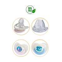 Cartoon Design Silicone Pacifier/Soother With Holder Chain And Clip - Assorted-thumb1