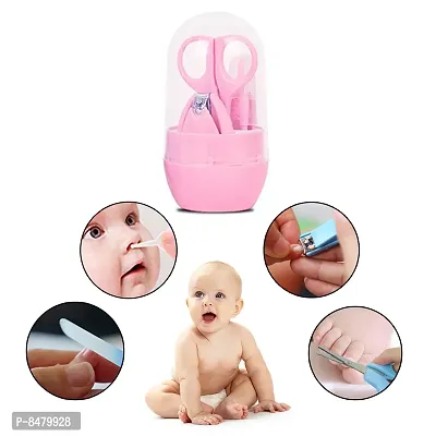 Extra Safe, Baby Grooming Kit With Nail Clipper, Scissor, File And Tweezer For Kids, With Attractive Portable Case- Pink-thumb4