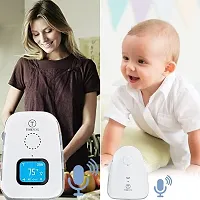 Audio Baby Monitor With Batteries, Covers Up To 1000 Ft Area, Led Indicator, 2 Way Communication, Digital &amp;amp;amp;amp; Wireless- White-thumb1