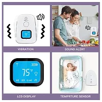 Audio Baby Monitor With Batteries, Covers Up To 1000 Ft Area, Led Indicator, 2 Way Communication, Digital &amp;amp;amp;amp; Wireless- White-thumb2