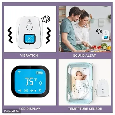 Audio Baby Monitor With Batteries, Covers Up To 1000 Ft Area, Led Indicator, 2 Way Communication, Digital &amp;amp;amp;amp; Wireless- White-thumb3