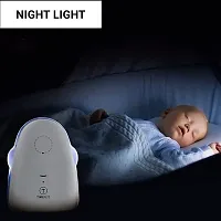 Audio Baby Monitor With Batteries, Covers Up To 1000 Ft Area, Led Indicator, 2 Way Communication, Digital &amp;amp;amp;amp; Wireless- White-thumb3