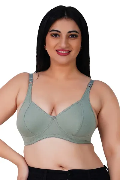 LadyLand Hosiery Classic Bra for Women - Side Support Shaper, Non-Padded, Non-Wired & High Coverage with