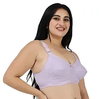 Ladyland Women's Cotton Non-Padded Wire Free T-Shirt Bra Pack of 1 Multicolour-thumb1