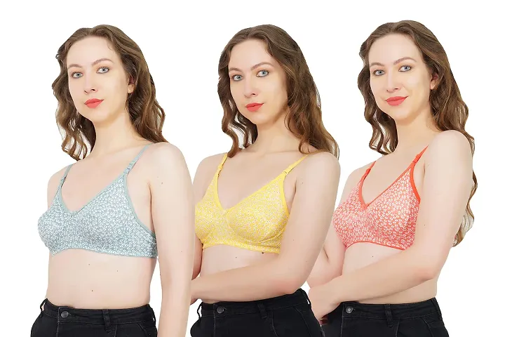 LadyLand Support Shaper Stretch Cotton Everyday Bra - Non-Padded, Wire-Free & High Coverage