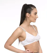 LadyLand Women Soft Cotton Non Padded Non-Wired Regular Bra for Daily Use-thumb2