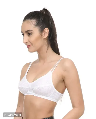 LadyLand Women Soft Cotton Non Padded Non-Wired Regular Bra for Daily Use-thumb4