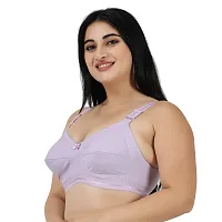 Ladyland Women's Cotton Non-Padded Wire Free T-Shirt Bra Pack of 1 Multicolour-thumb2
