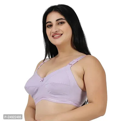 Ladyland Women's Cotton Non-Padded Wire Free T-Shirt Bra Pack of 1 Multicolour-thumb3