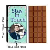 Expelite Personalized Stay In Touch Chocolates And Flowers Gift Online - 100 Grams Be In Touch Chocolate Gift box For Him-thumb1