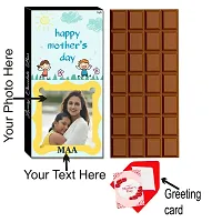 Expelite Personalised Beautiful Mothers Day Greetings and Chocolate Combo Gifts from Daughter 100 Grams-thumb1