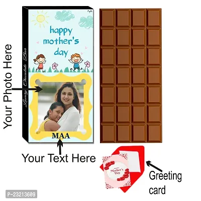 Expelite Personalised Beautiful Mothers Day Greetings and Chocolate Combo Gifts from Daughter 100 Grams-thumb2