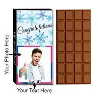 Expelite Personalized Congratulations Chocolates and flower Gift For Employees - 100 Grams Great Work Chocolate Gift for Him-thumb1