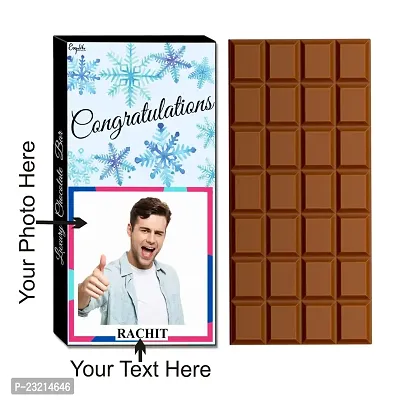 Expelite Personalized Congratulations Chocolates and flower Gift For Employees - 100 Grams Great Work Chocolate Gift for Him-thumb2