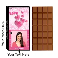 Expelite Personalised Beautiful Chocolt gift for her / gf - 100 grams chocolate gift for girlfriend-thumb1