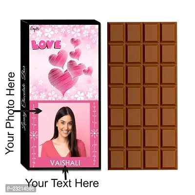 Expelite Personalised Beautiful Chocolt gift for her / gf - 100 grams chocolate gift for girlfriend-thumb2