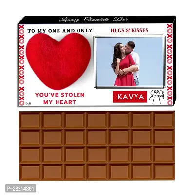 Expelite Personalised Best Chocolate gift for Fiance - 100 grams Best gift for bf Online