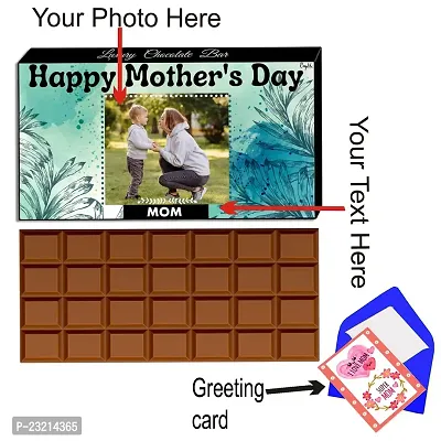 Expelite Personalised Mothers Day Greeting Card and Chocolate Gift from Son 100 Grams-thumb2