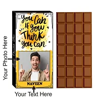 Expelite Personalised Motivational Chocolate Gift For Employees/Friends - 100 grams You can If you think You can Gift box-thumb1