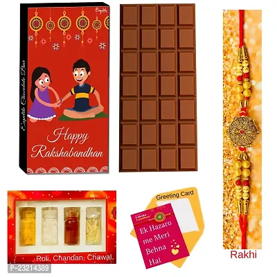 Expelite Rakhi Chocolate Bar - Raksha Bandhan Gift For Brother With Rakhi Combo